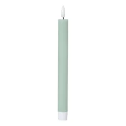 Xenos LED dinerkaars - groen - ø2.2x24.5 cm- Led Kaarsen