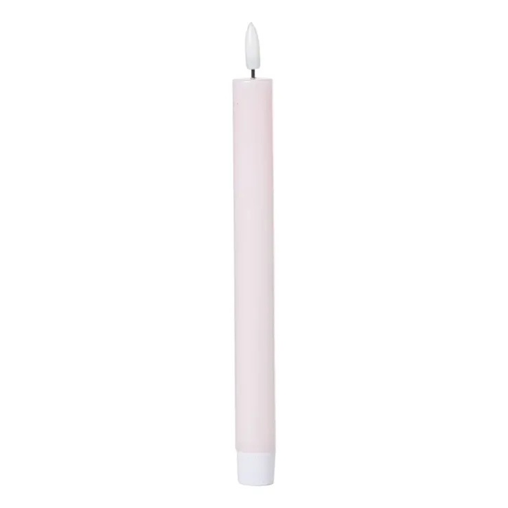 Xenos LED dinerkaars - paars - ø2.2x24.5 cm- Led Kaarsen