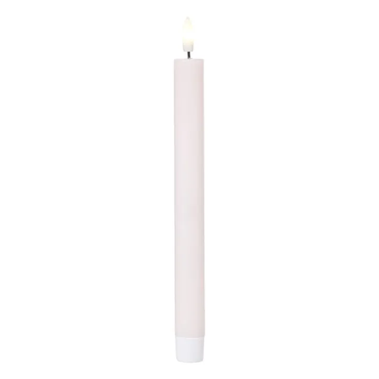 Xenos LED dinerkaars - paars - ø2.2x24.5 cm- Led Kaarsen
