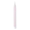 Xenos LED dinerkaars twist smal - paars - ø2.5x24.5 cm- Led Kaarsen