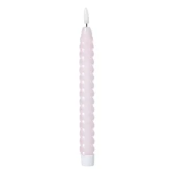 Xenos LED dinerkaars twist smal - paars - ø2.5x24.5 cm- Led Kaarsen