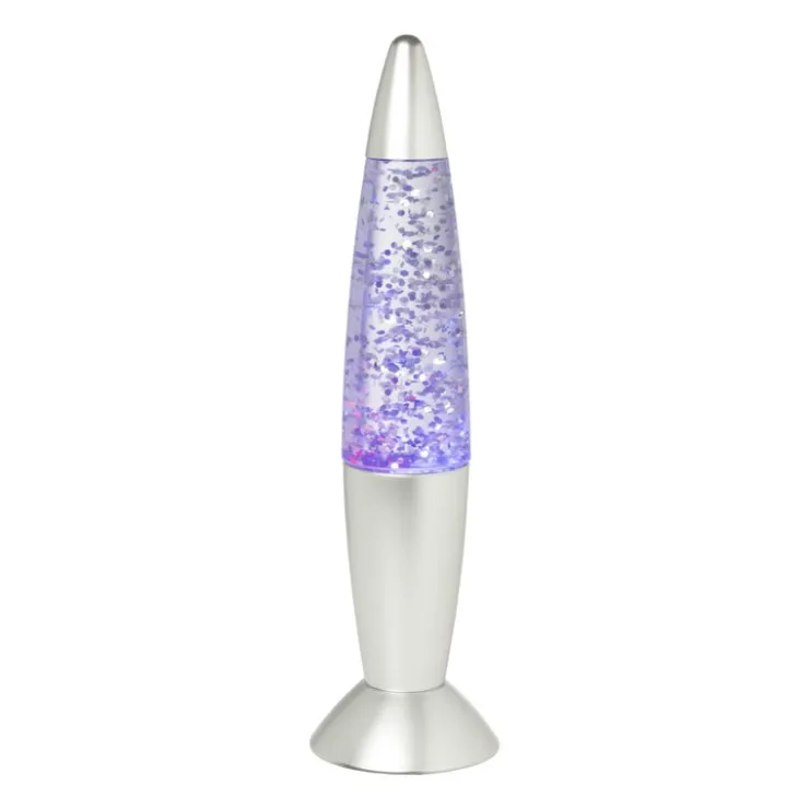 Xenos LED glitterlamp - ø9.5x36 cm- Kerstcadeaus|Led Lampen