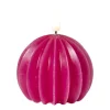 Xenos LED kaars bol - roze - ø7.5x6 cm- Led Kaarsen