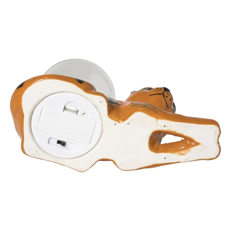 Xenos LED lamp tijger - multikleur - 12.5x18.5x9 cm- Tafellampen