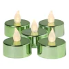 Xenos LED waxinelichten - groen - set van 5- Led Kaarsen