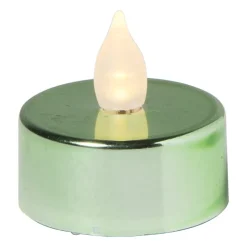 Xenos LED waxinelichten - groen - set van 5- Led Kaarsen