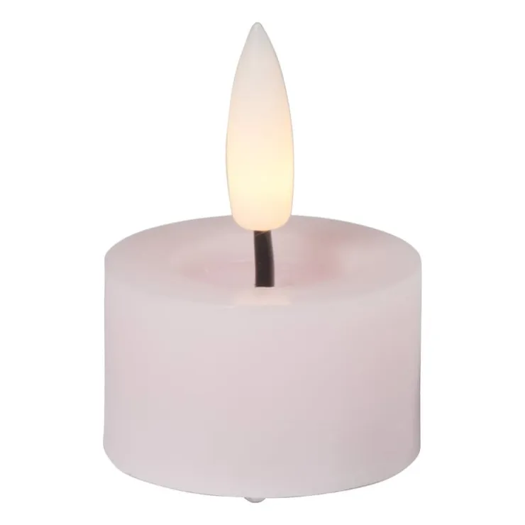 Xenos LED waxinelichten - roze - set van 3- Led Kaarsen