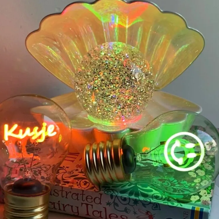 Xenos Ledlampje kusje - oranje - ø7x12 cm- Led Lampen
