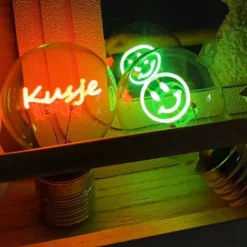 Xenos Ledlampje kusje - oranje - ø7x12 cm- Led Lampen