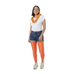 Xenos Legging - oranje- Verkleedkleding