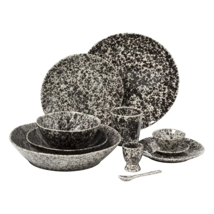 Xenos Lepel Roots - zwart/wit - 12.7 cm- Lepels