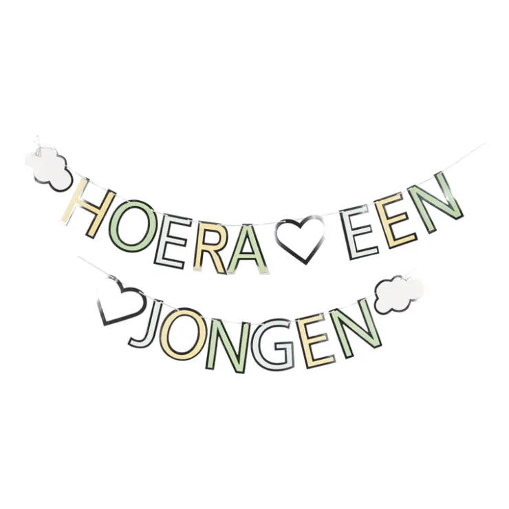 Xenos Letterslinger jongen - 250 cm- Babyshower