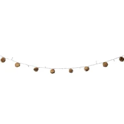 Xenos Lichtslinger dennenappels - bruin - 165 cm- Lichtslingers