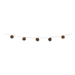 Xenos Lichtslinger dennenappels - bruin - 165 cm- Lichtslingers
