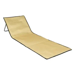 Xenos Ligbed Miami - geel - 160x54 cm- Strandaccessoires|Campingstoelen