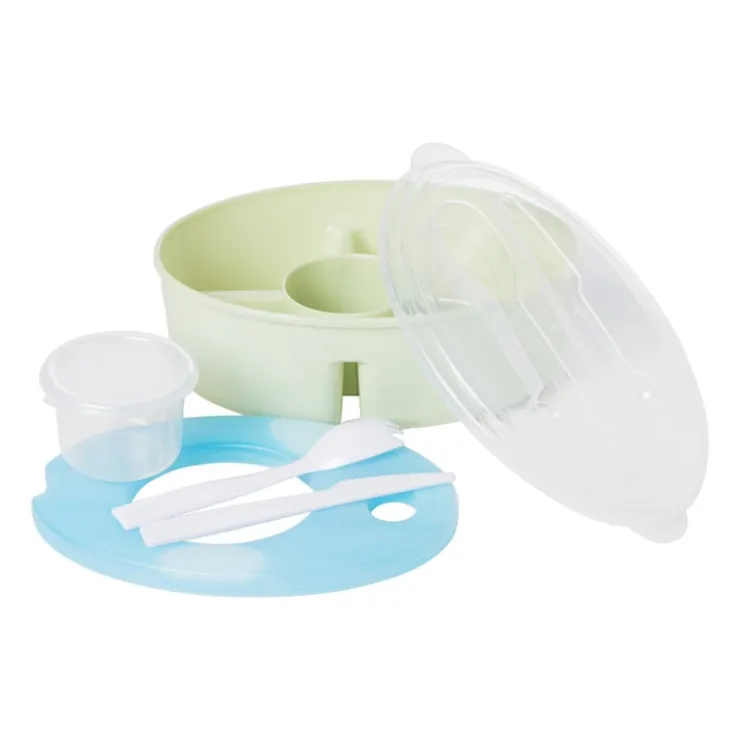 Xenos Lunchbox set - diverse kleuren - set van 7- Broodtrommels