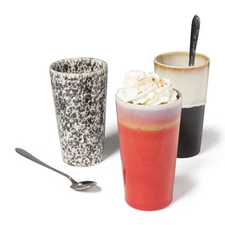 Xenos Macchiato mok Roots - rood/paars - 275 ml- Mokken