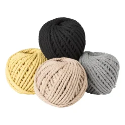 Xenos Macrame touw - grijs - 40 meter- Garen
