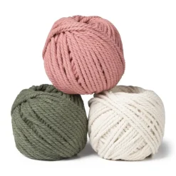 Xenos Macrame touw - groen - 40 meter- Garen|Knutselspullen