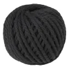 Xenos Macrame touw - zwart - 40 meter- Garen