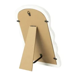 Xenos Make-up spiegeltje wave - wit - 26x17.7x2.7 cm- Make-Up Spiegels