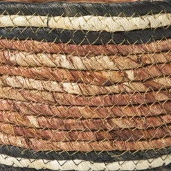 Xenos Mand gestreept - bruin/rood - ø23x15 cm- Manden|Manden