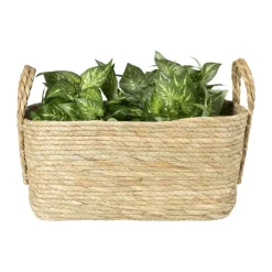Xenos Mand Basix rechthoek - 18x40x30 cm - naturel- Manden|Manden