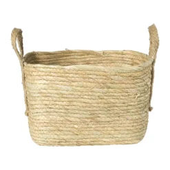 Xenos Mand Basix vierkant - 30x30x30 cm - naturel- Manden|Manden