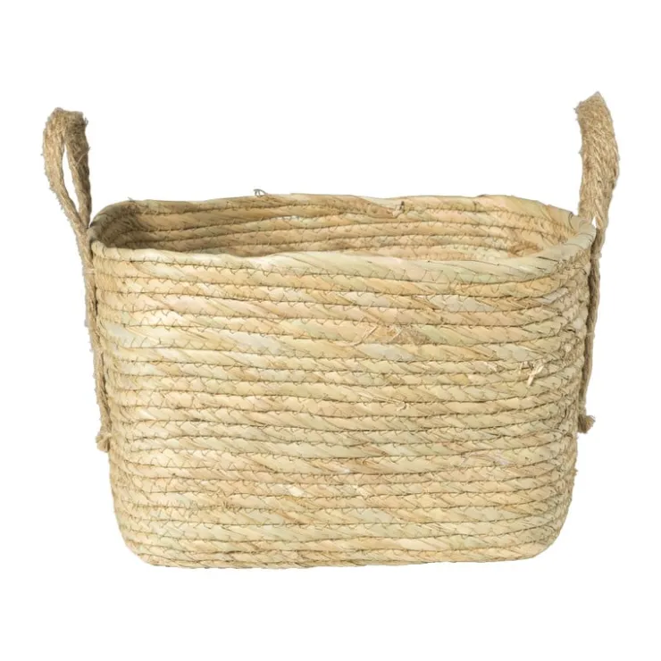 Xenos Mand Basix vierkant - 30x30x30 cm - naturel- Manden|Manden