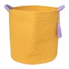 Xenos Mand colors hoog - oranje/paars - ø34x34 cm- Manden|Manden