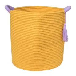 Xenos Mand colors hoog - oranje/paars - ø34x34 cm- Manden|Manden