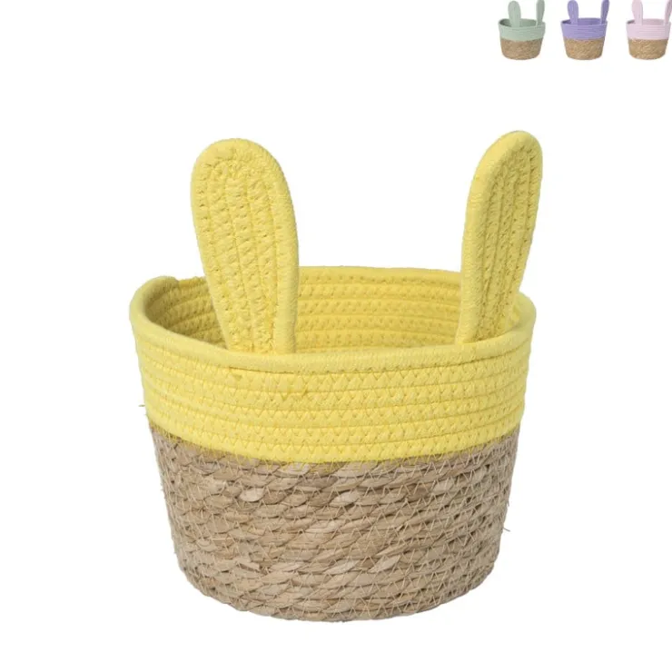 Xenos Mand colors met oren - diverse varianten - ø20x15 cm- Manden|Manden