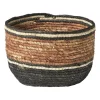 Xenos Mand gestreept - bruin/rood - ø28x18 cm- Manden|Manden