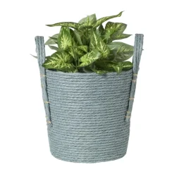 Xenos Mand Lotte - ø22x23 cm - blauw- Manden|Manden
