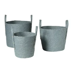 Xenos Mand Lotte - ø22x23 cm - blauw- Manden|Manden