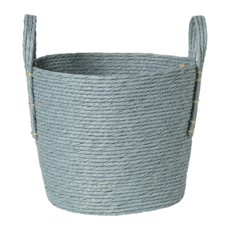Xenos Mand Lotte - ø25x28 cm - blauw- Manden|Manden