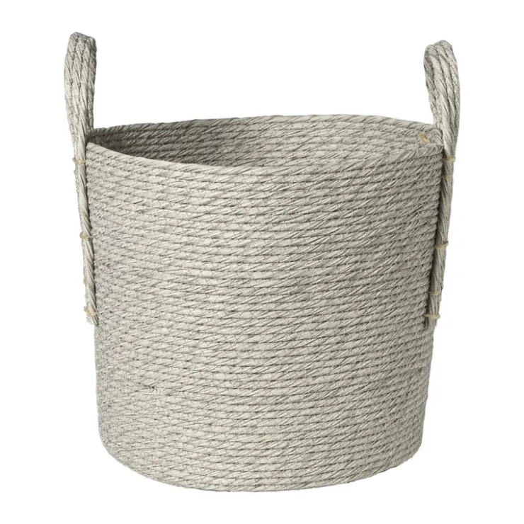 Xenos Mand Lotte - ø28x33 cm - grijs- Manden|Manden
