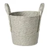 Xenos Mand Lotte - ø22x23 cm - grijs- Manden|Manden