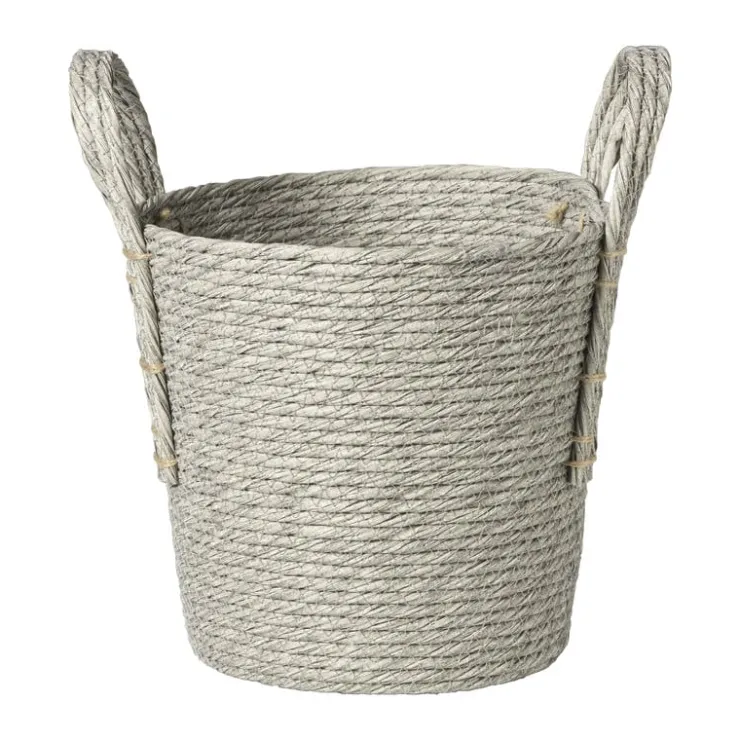 Xenos Mand Lotte - ø22x23 cm - grijs- Manden|Manden