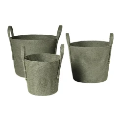 Xenos Mand Lotte - ø25x28 cm - groen- Manden|Manden