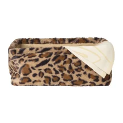 Xenos Mand luipaard - 13x33x23 cm - bruin/beige- Manden|Manden