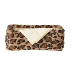 Xenos Mand luipaard - 11x30x20 cm - bruin/beige- Manden|Manden