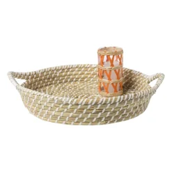 Xenos Mand sofie met hengsels - ø40x8 cm- Manden|Manden