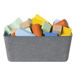 Xenos Mand vilt - grijs - 9x22x16 cm- Manden|Manden