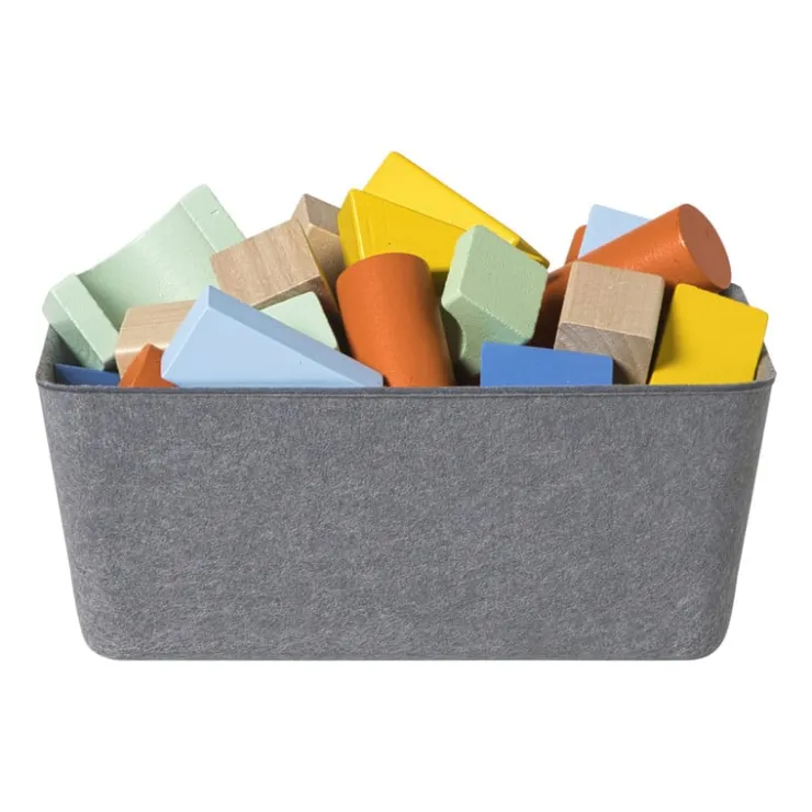 Xenos Mand vilt - grijs - 9x22x16 cm- Manden|Manden