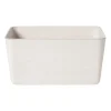 Xenos Mand vilt groot - wit - 14x29x23 cm- Manden|Manden