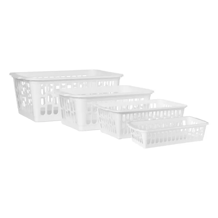 Xenos Mandje wit - 4.5x19x9.2 cm- Manden|Manden
