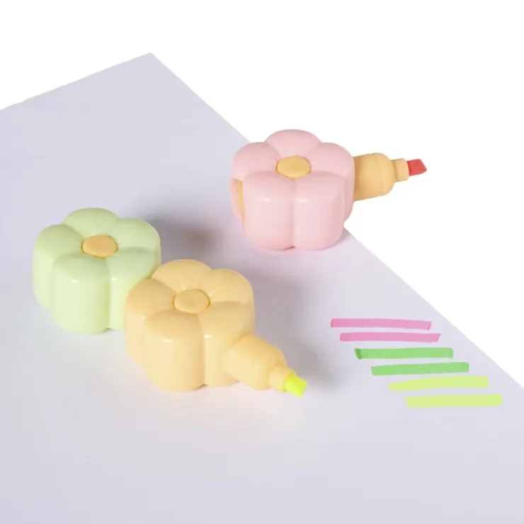 Xenos Markeerstift bloem - set van 6- Stiften