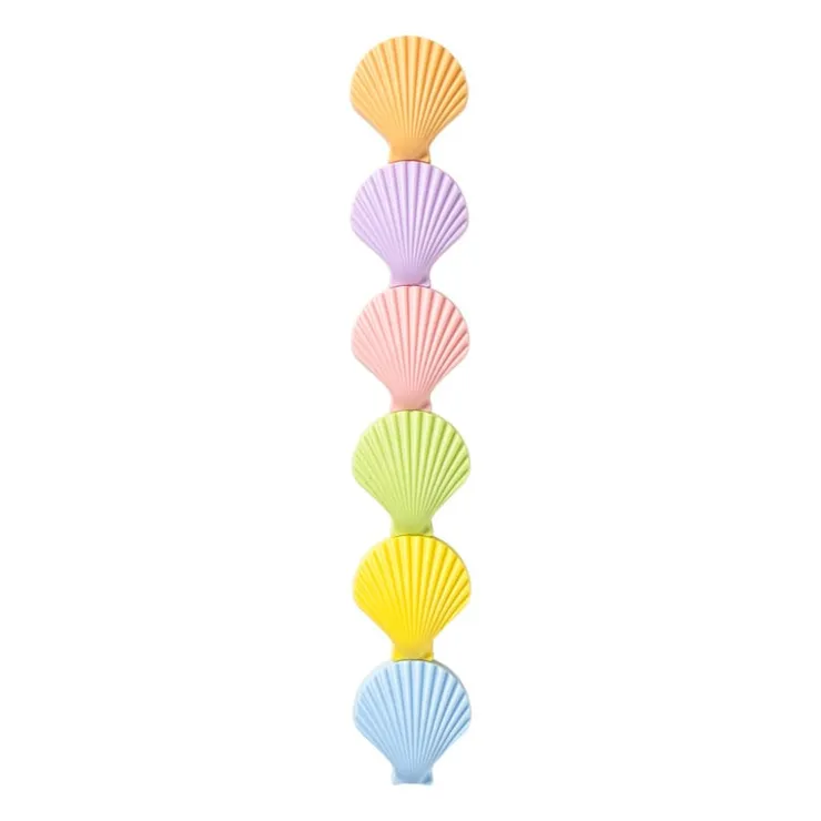 Xenos Markeerstiften schelpen - set van 6- Stiften