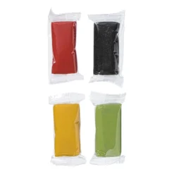 Xenos Marsepein multipack - set van 4 x 50 gram- Taartdecoratie|Fondant